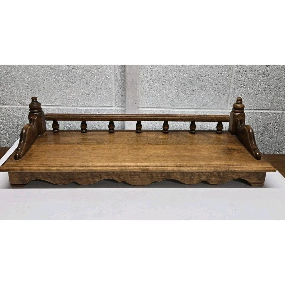 Ethan Allen Heirloom Maple Nutmeg 24” Gallery Wall Shelf